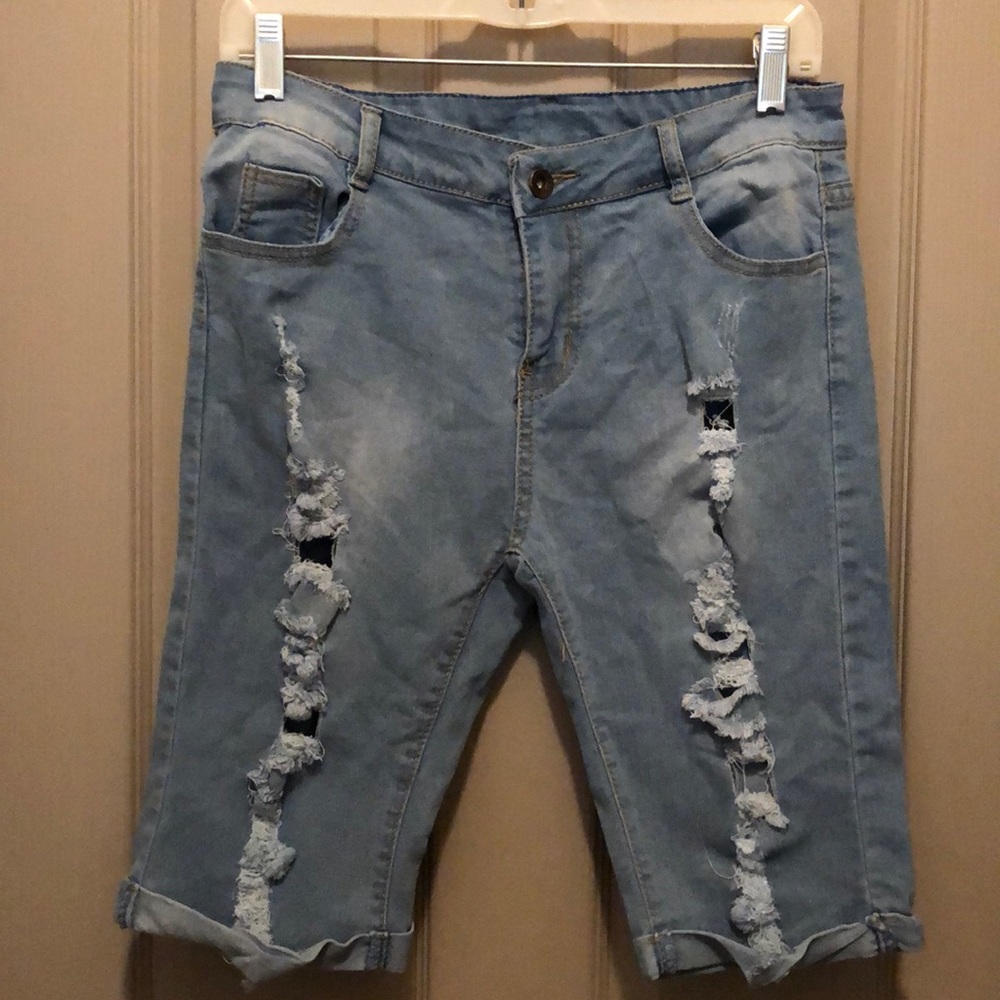 Denim shorts
